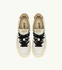 SNEAKERS MEDALIST LOW AUS LEDER IN WEISS UND LEOPARD