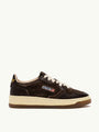 SNEAKERS MEDALIST LOW AUS WILDLEDER UND LEDER IN MUSTANG UND MARRONE