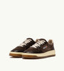 SNEAKERS MEDALIST LOW AUS WILDLEDER UND LEDER IN MUSTANG UND MARRONE