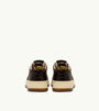 SNEAKERS MEDALIST LOW AUS WILDLEDER UND LEDER IN MUSTANG UND MARRONE