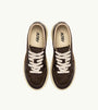 SNEAKERS MEDALIST LOW AUS WILDLEDER UND LEDER IN MUSTANG UND MARRONE