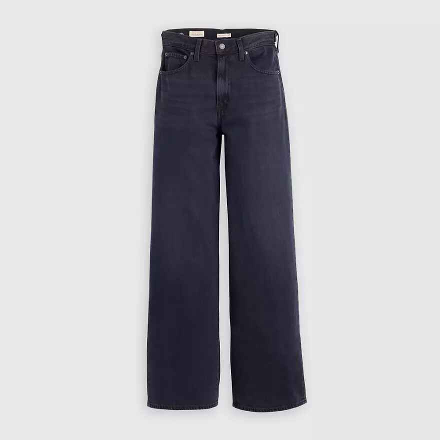 Lightweight Cinch Wide Leg Jeans