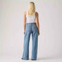 Lightweight Cinch Wide Leg Jeans