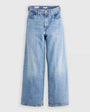 Lightweight Cinch Wide Leg Jeans