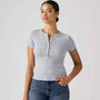 Dry Goods Pointelle Short-sleeve Henley