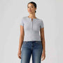 Dry Goods Pointelle Short-sleeve Henley