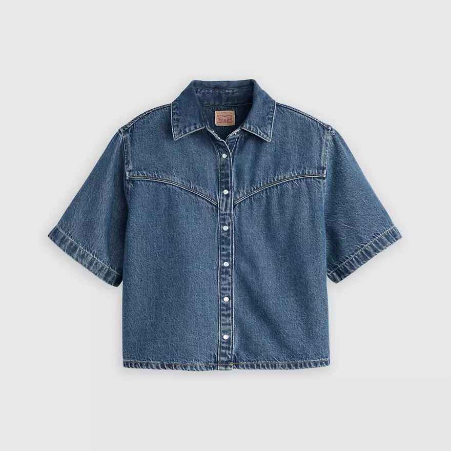 Logan Denimshirt Mit Kurzen Ärmeln