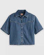 Logan Denimshirt Mit Kurzen Ärmeln