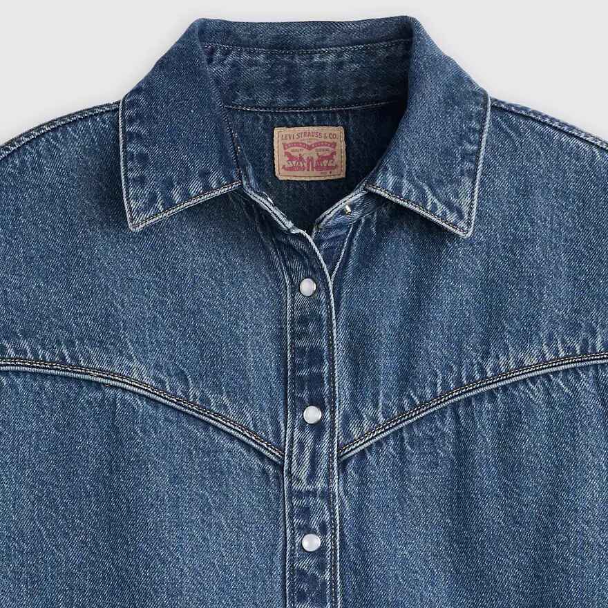 Logan Denimshirt Mit Kurzen Ärmeln