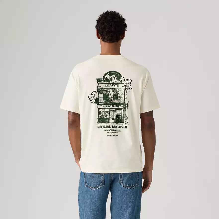 Vintage Fit T-shirt Mit Grafik