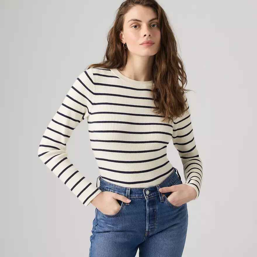 Crewneck Rib Sweater