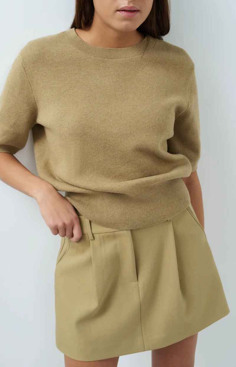 Mini-Skort mit Bundfalten