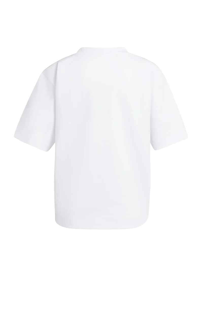 Shirt mit Rundhalsausschnitt und halblangen Ärmeln