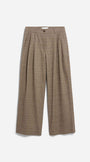 KARIERTE WIDE LEG BUNDFALTENHOSE