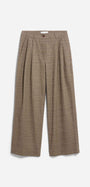 KARIERTE WIDE LEG BUNDFALTENHOSE