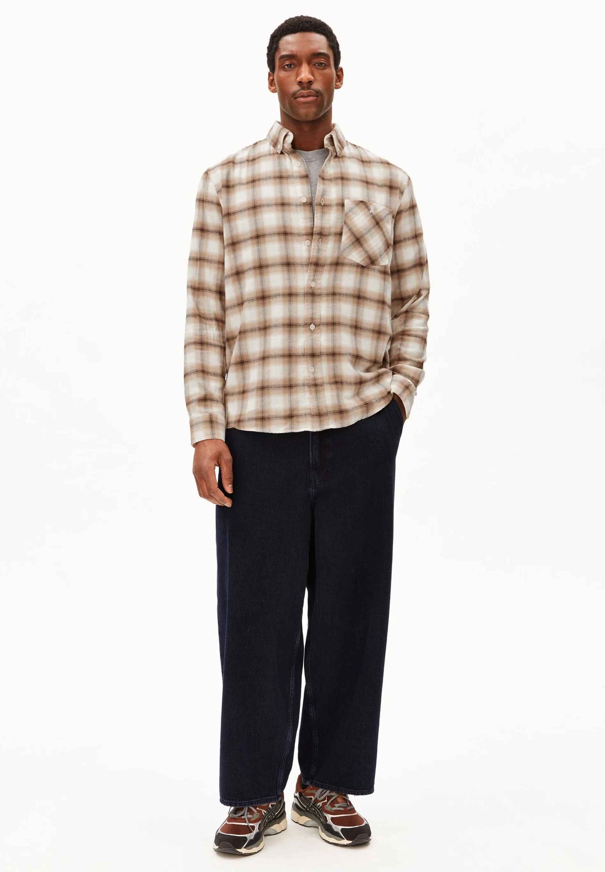 BAUMWOLL-KARO LANGARMHEMD