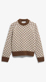GEPUNKTETER WOLLSTRICKPULLOVER