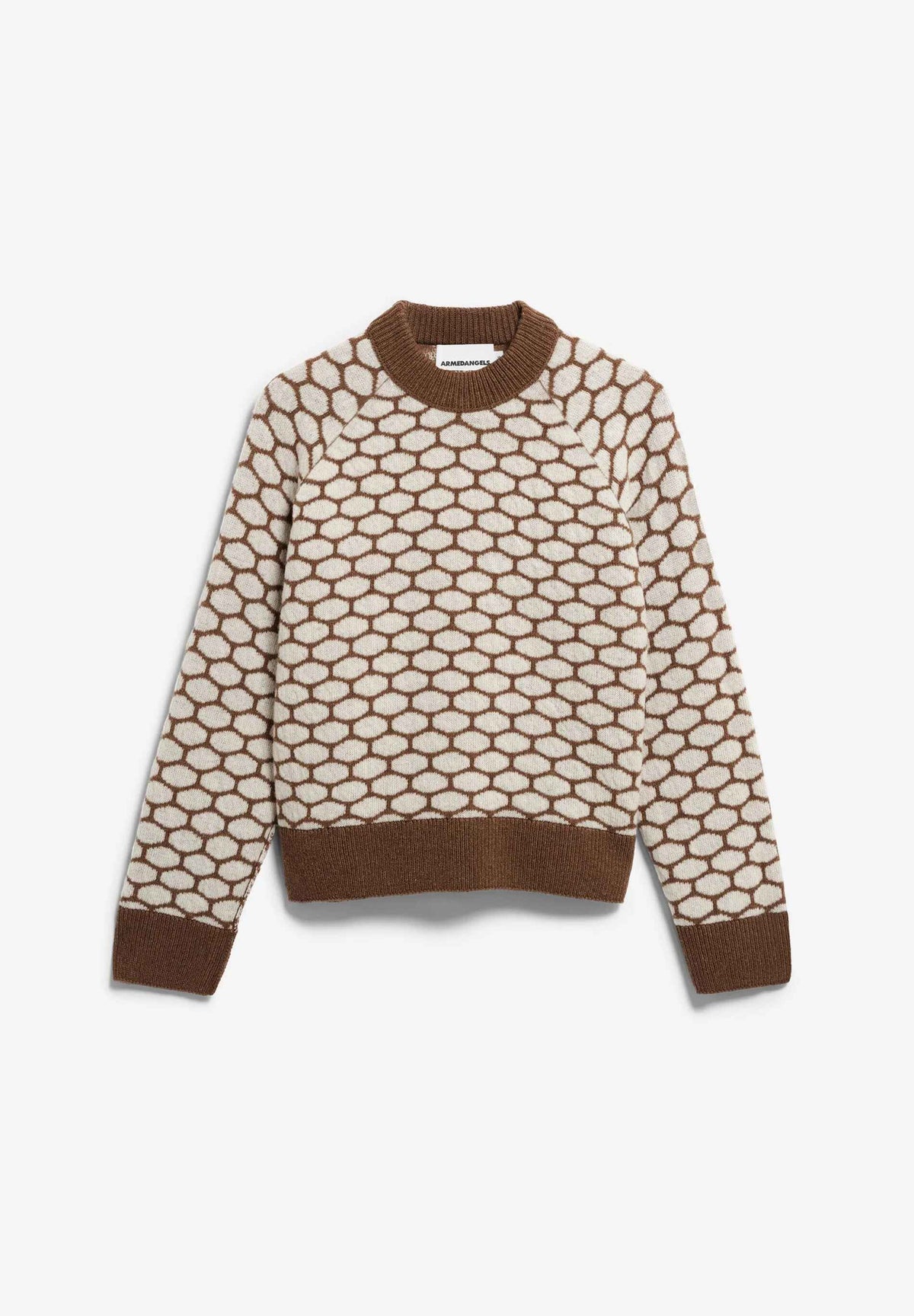 GEPUNKTETER WOLLSTRICKPULLOVER