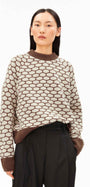 GEPUNKTETER WOLLSTRICKPULLOVER