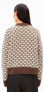 GEPUNKTETER WOLLSTRICKPULLOVER