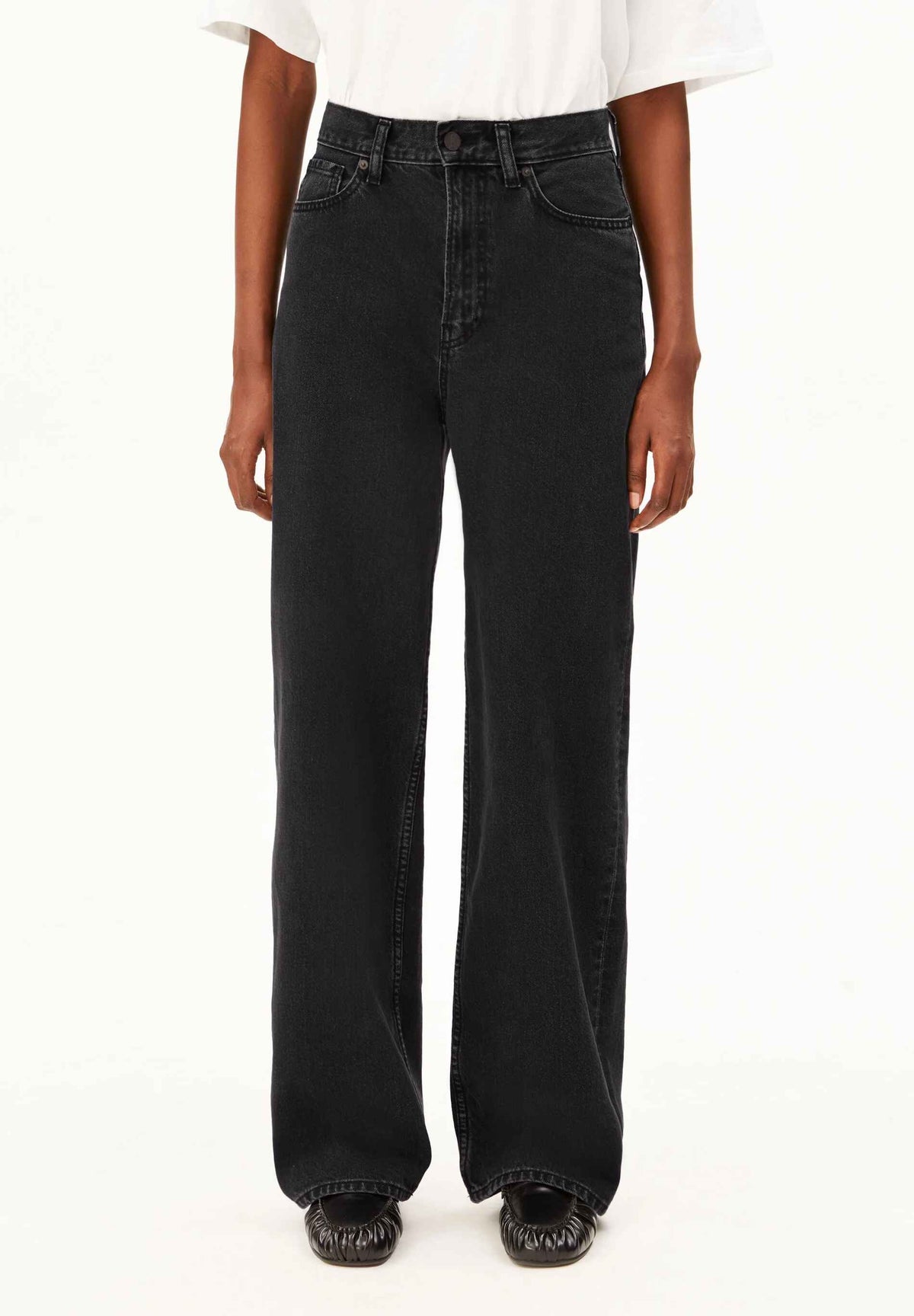 ENIJAA HIGH WAIST WIDE JEANS