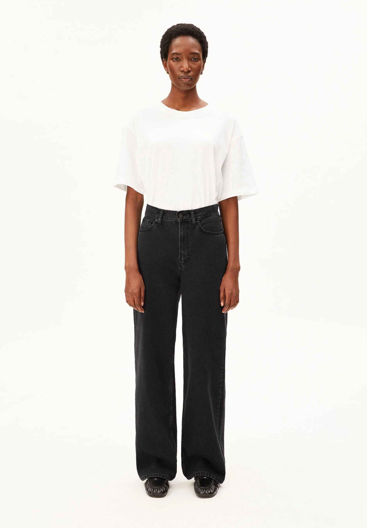 ENIJAA HIGH WAIST WIDE JEANS