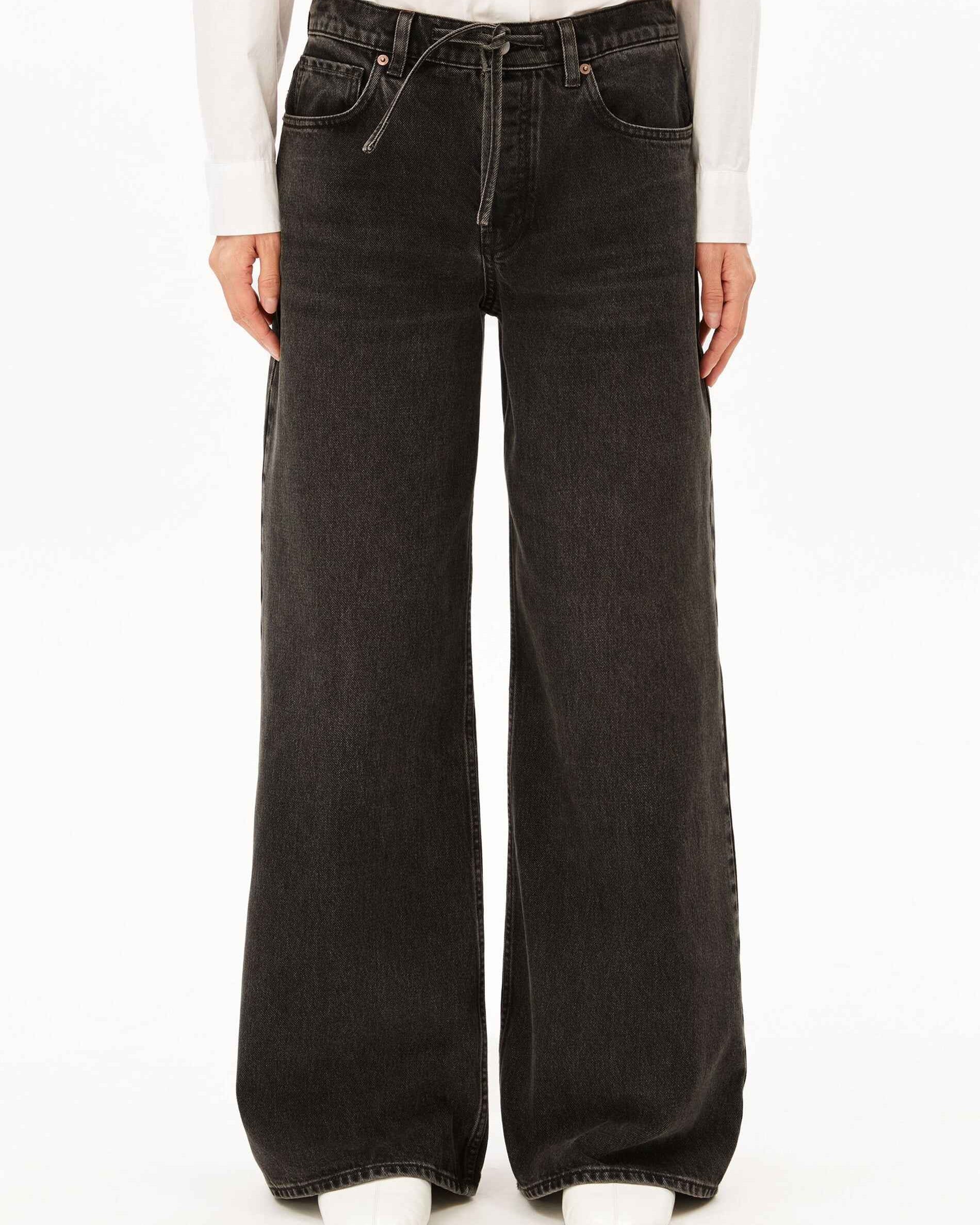 ASTRAEAAS MID WAIST WIDE JEANS