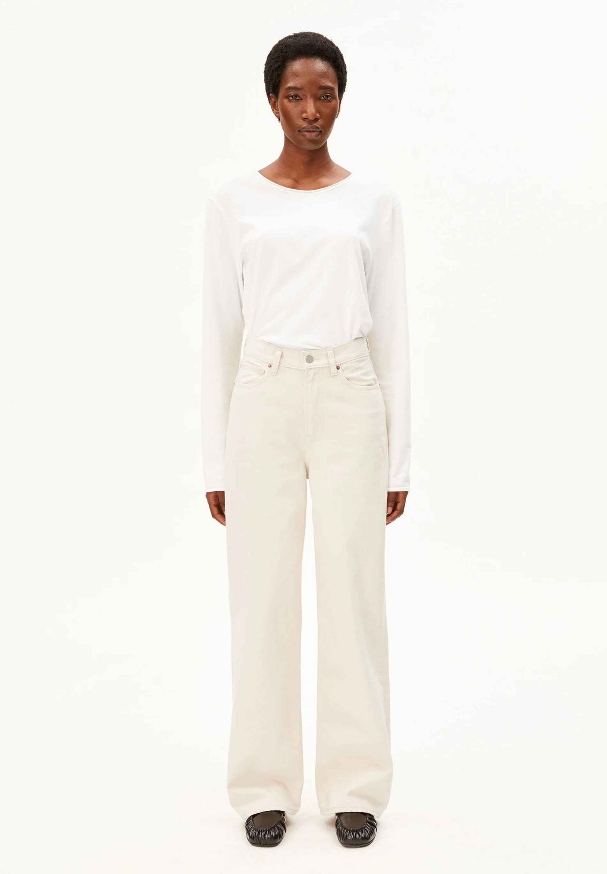 ENIJAA HIGH WAIST WIDE JEANS