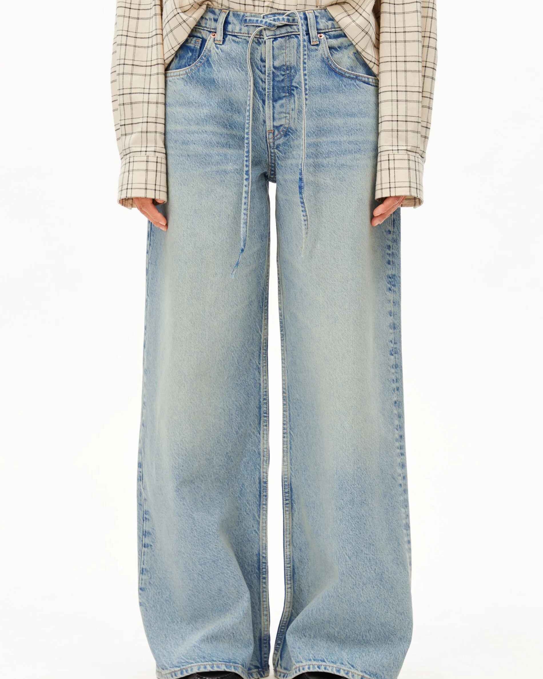 ASTRAEAAS MID WAIST WIDE JEANS