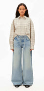 ASTRAEAAS MID WAIST WIDE JEANS