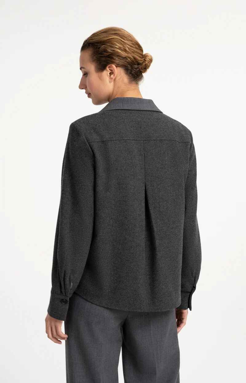 Blazer mit Kontraststoff
