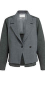 Blazer mit Kontraststoff