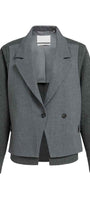 Blazer mit Kontraststoff
