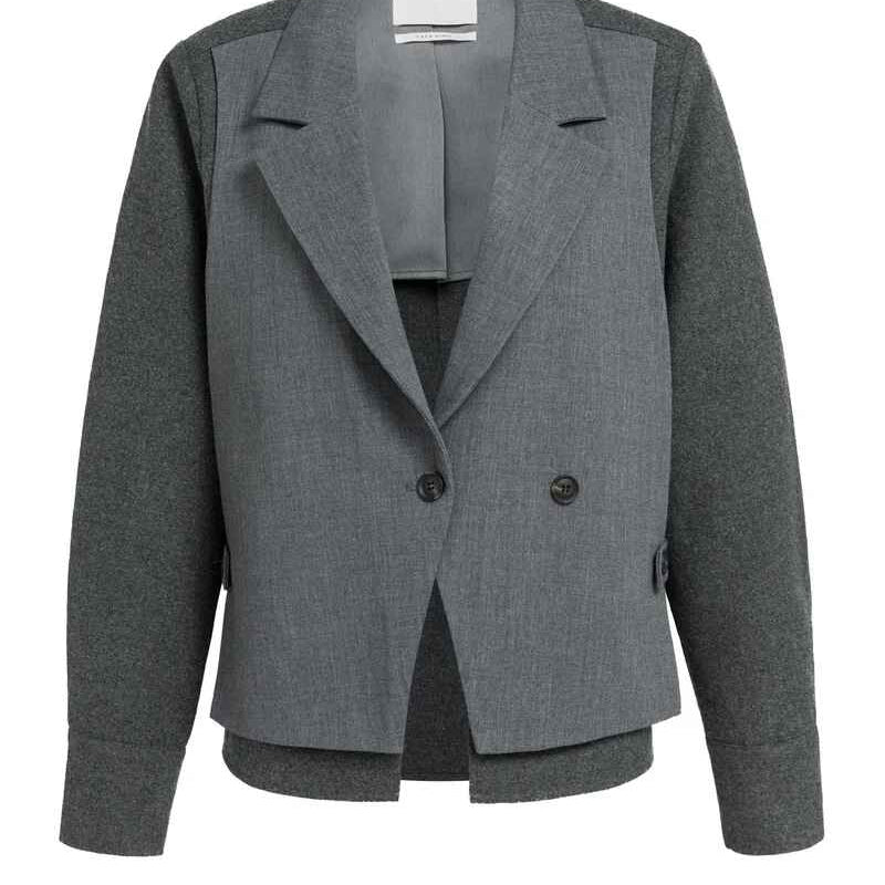 Blazer mit Kontraststoff