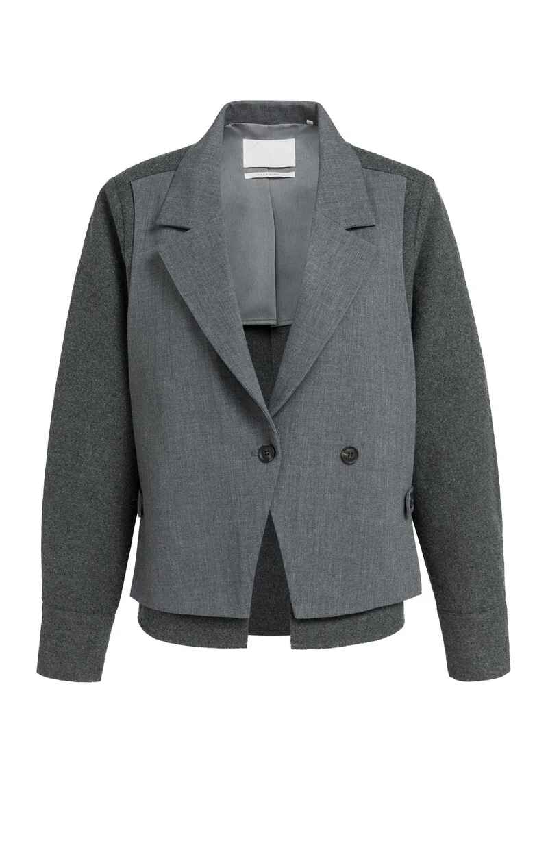 Blazer mit Kontraststoff