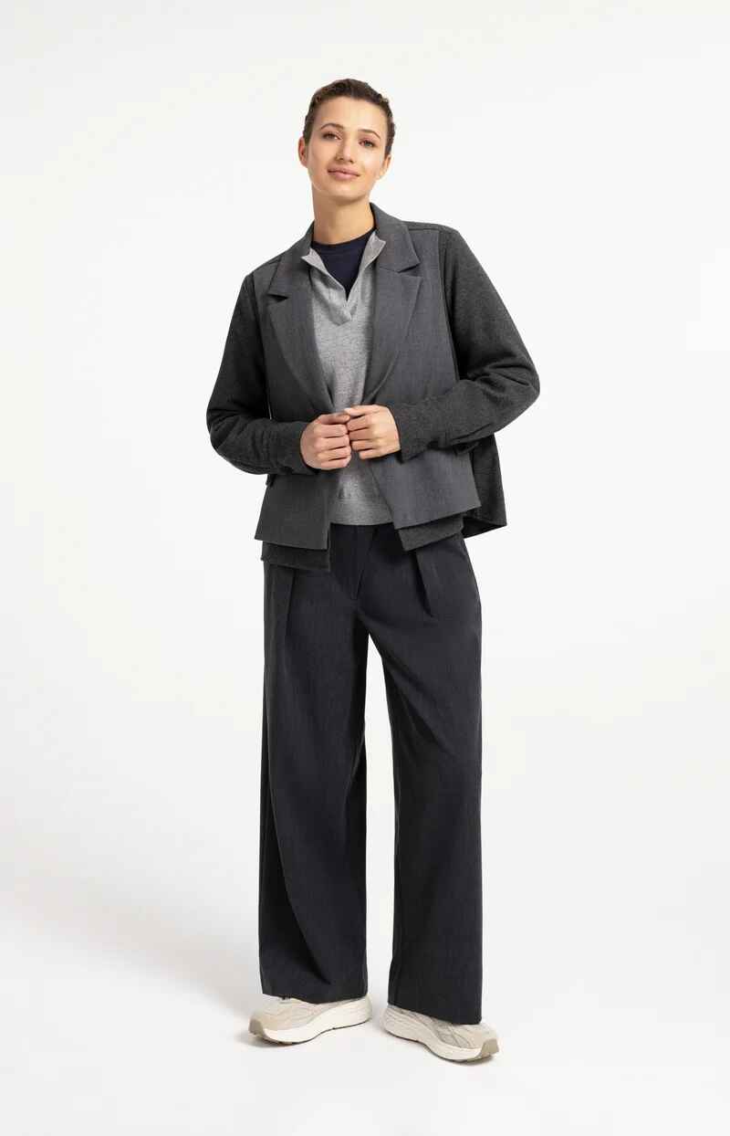 Blazer mit Kontraststoff