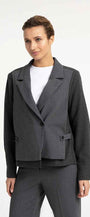 Blazer mit Kontraststoff