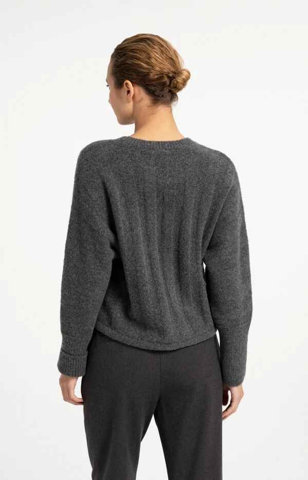 Pullover mit Fledermausärmeln und Kordelzug am Saum