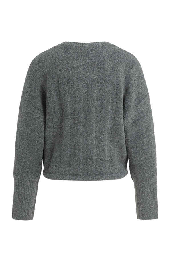 Pullover mit Fledermausärmeln und Kordelzug am Saum
