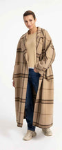 Oversize-Mantel aus Wollmischung