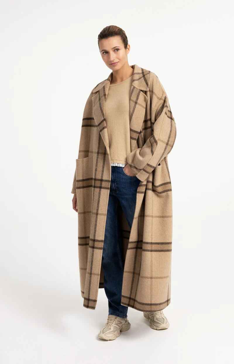 Oversize-Mantel aus Wollmischung