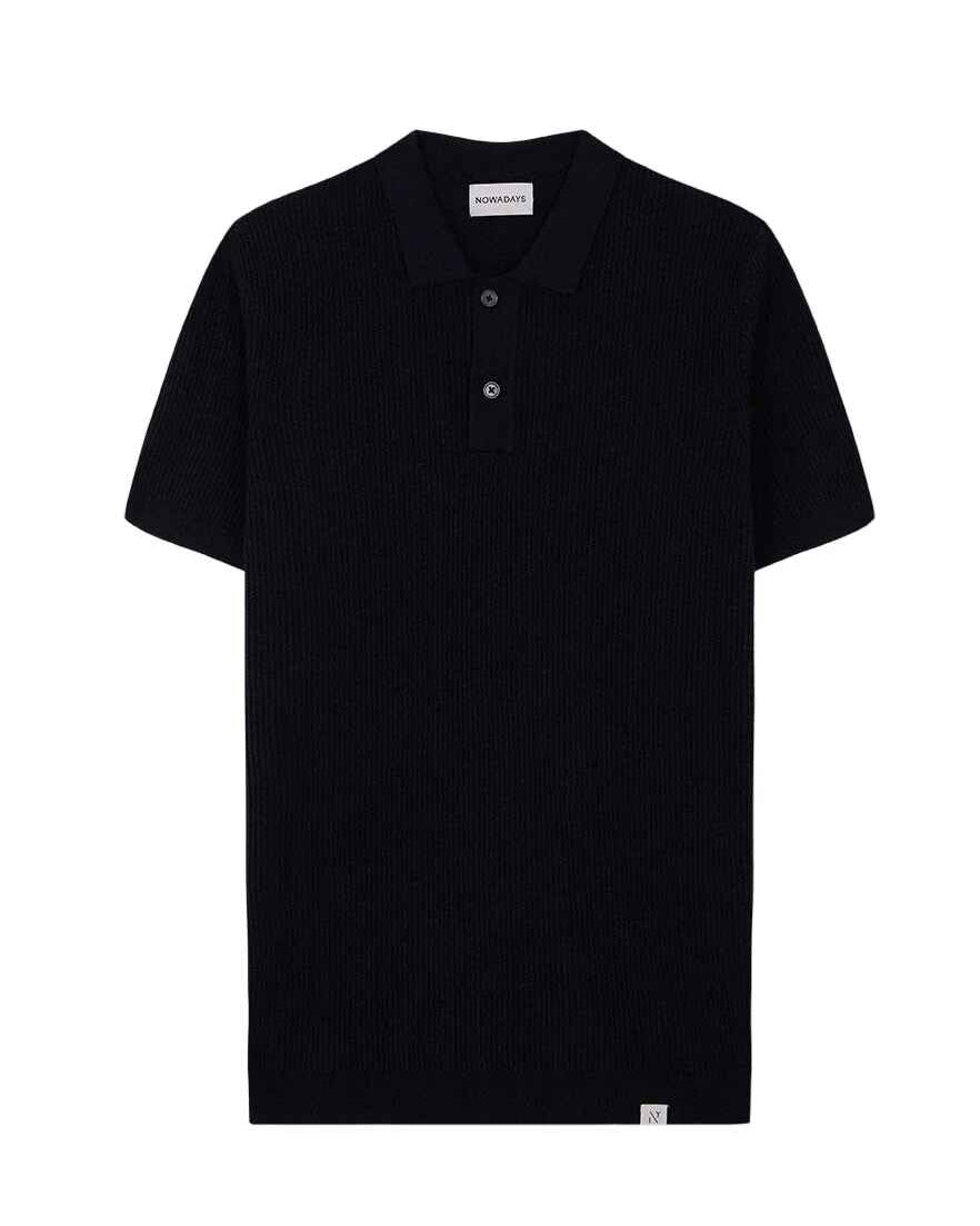 Strick-Poloshirt