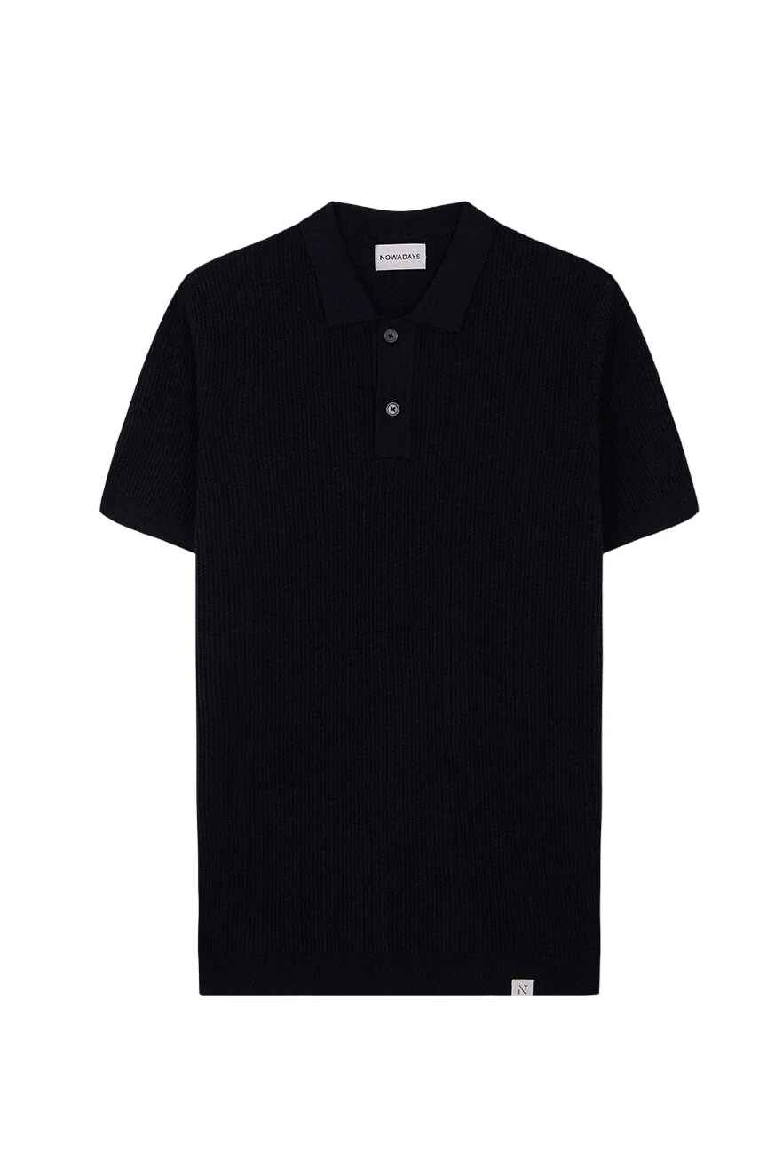 Strick-Poloshirt