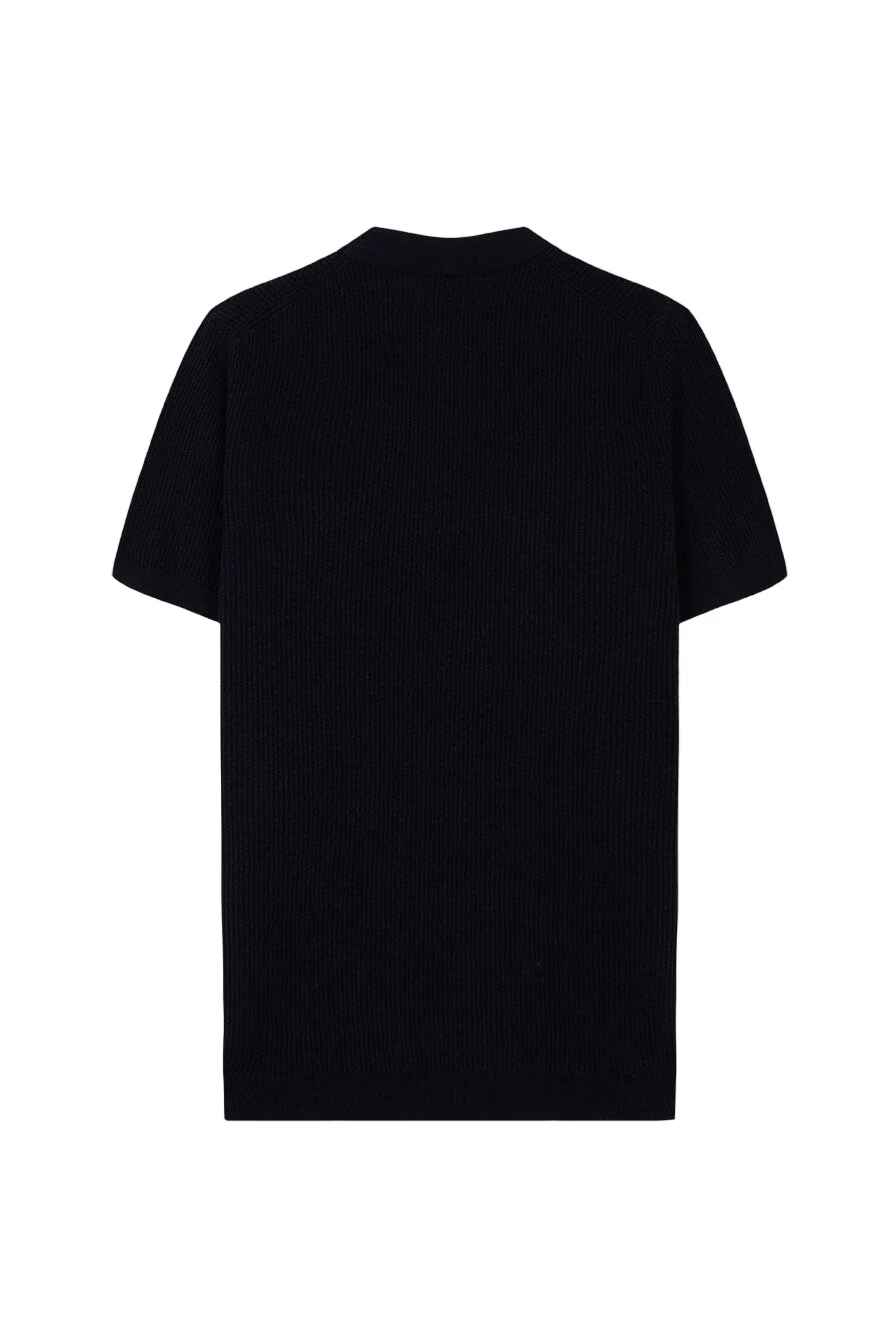 Strick-Poloshirt