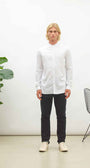 oxford melange shirt, bright white M