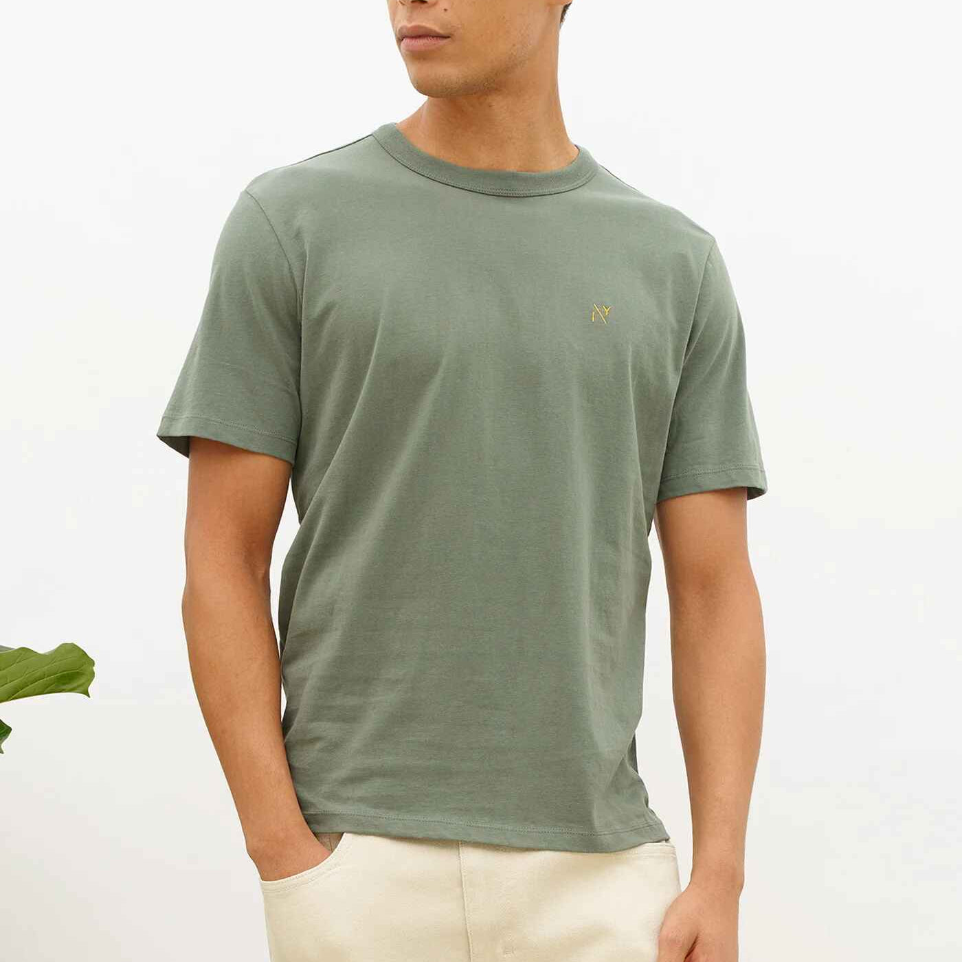 peached t-shirt, duck green M