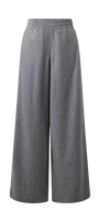 Pull-On Pants mit weitem Bein in Woll-Mix