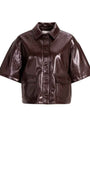 Jacke aus Lederimitat