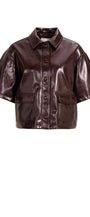 Jacke aus Lederimitat