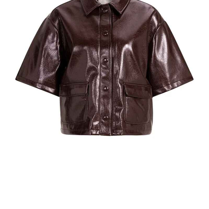 Jacke aus Lederimitat